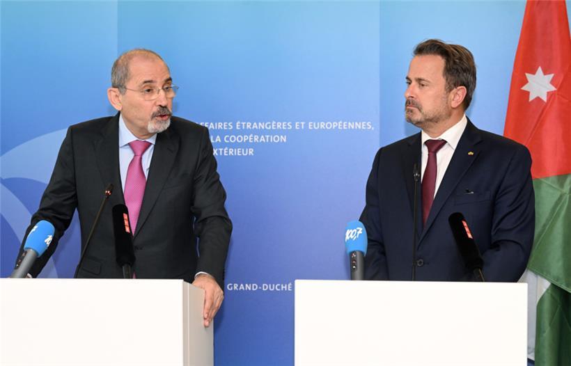 Sehen sich als „verlässliche Partner“: Xavier Bettel (r.), Außenminister, und sein jordanischer Kollege Ayman Safadi
