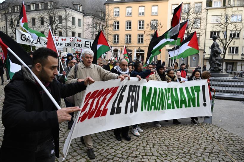 Seit 2023 haben in Luxemburg 99 pro-palästinensische Demonstrationen stattgefunden
