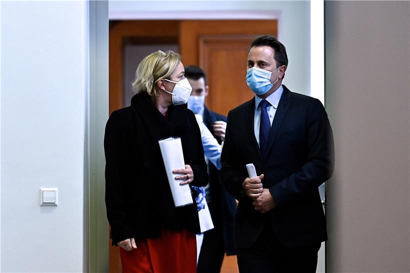 Seit einem Jahr geben sie nun regelmäßige Covid-Briefings: Paulette Lenert und Xavier Bettel
