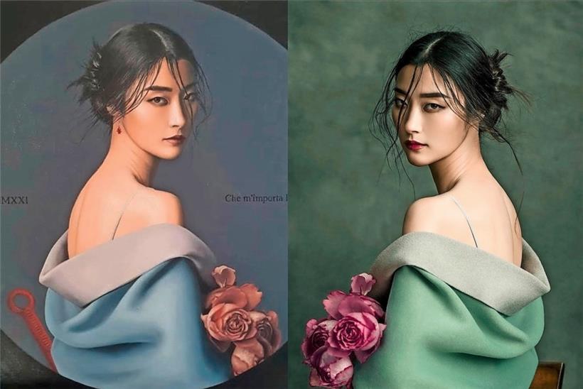 Selon le tribunal, l’oeuvre de gauche (de Jeff Dieschburg) n’est pas un plagiat de celle de droite (Zhang)
