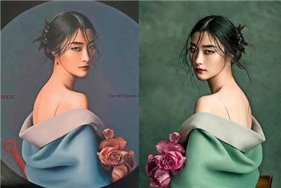 Selon le tribunal, l’oeuvre de gauche (de Jeff Dieschburg) n’est pas un plagiat de celle de droite (Zhang)
