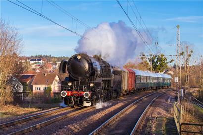 Seltene Fahrt mit der Lok 5519
