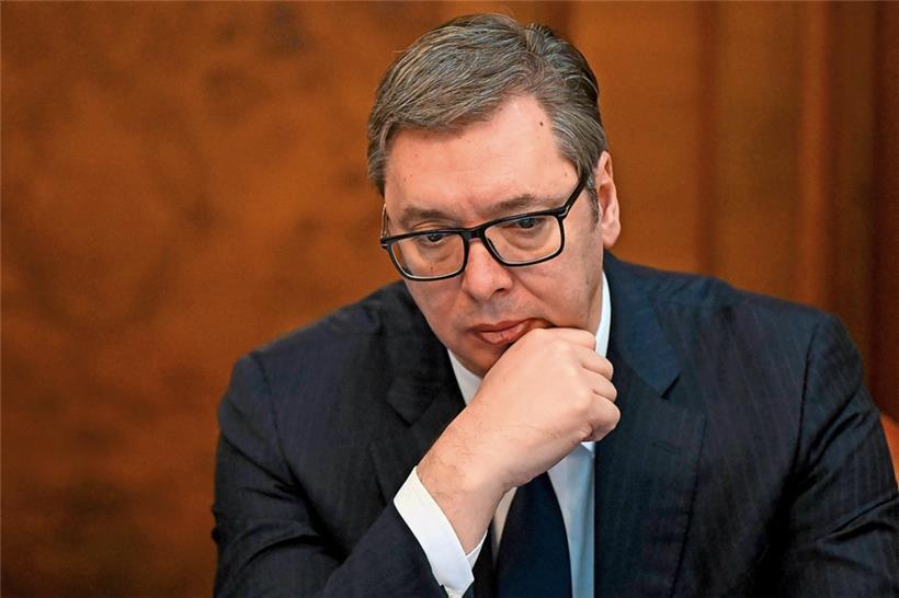 Serbiens Präsident Aleksandar Vucic spürt den Druck aus der Europäischen Union, ein Einvernehmen mit dem Kosovo zu finden
