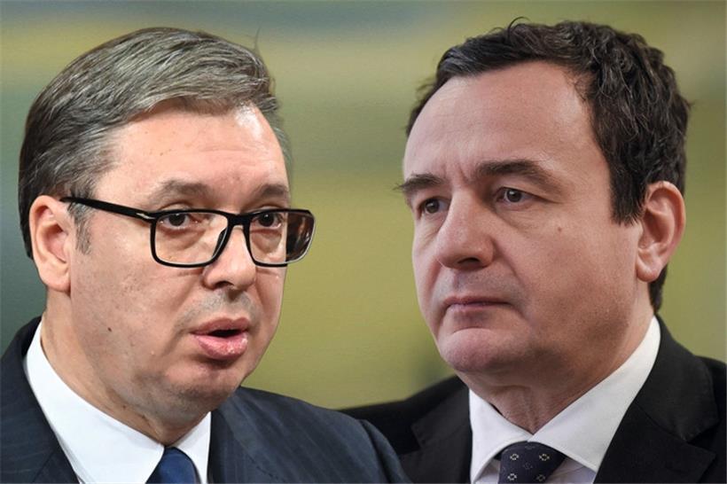 Serbiens Präsident Aleksandar Vucic und Kosovos Premier Albin Kurti
