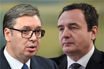 Serbiens Präsident Aleksandar Vucic und Kosovos Premier Albin Kurti
