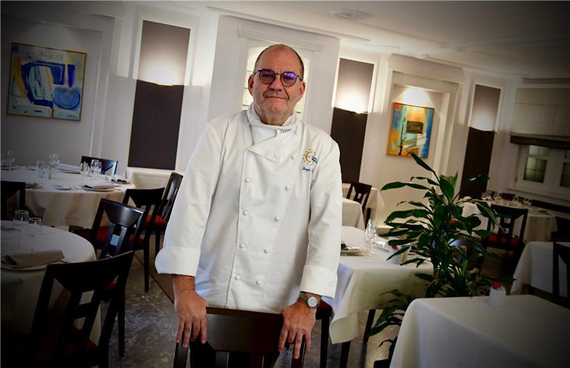 Serge Rihm in seinem Restaurant „Acacia“.
