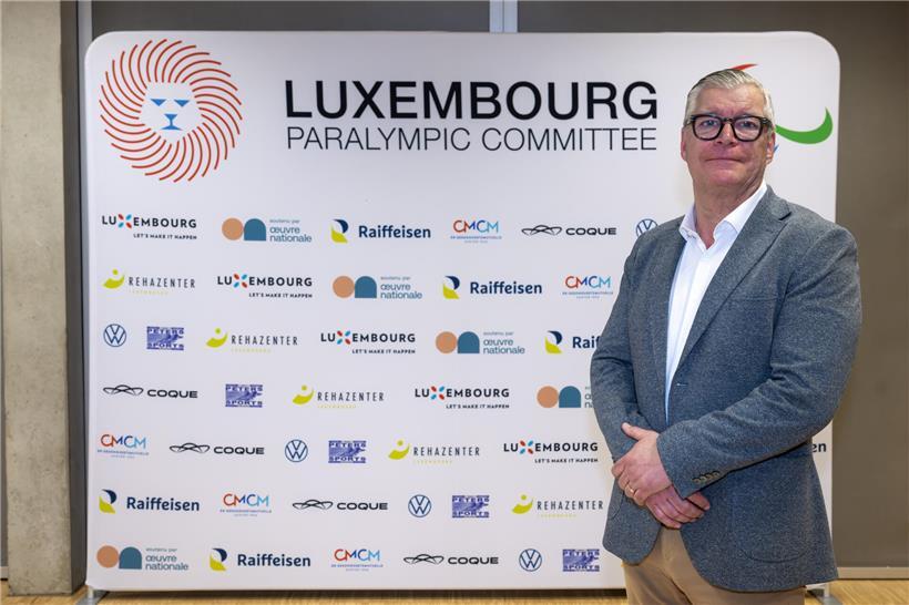 Serge Schaul bei der Generalversammlung des Luxembourg Paralympic Committee als neuer Präsident vorgestellt