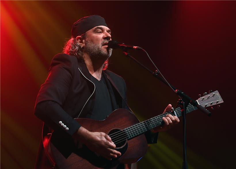 Serge Tonnar bei seinem Testkonzert im großen Saal der Rockhal in Esch
