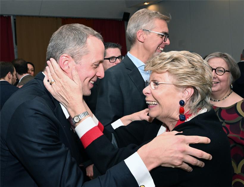 Serge Wilmes und Viviane Reding