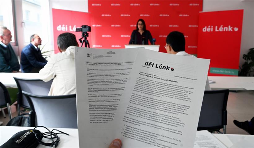 Setzt die ersten Akzente in der herbstlichen Rentendebatte: Carole Thoma, Sprecherin von „déi Lénk“

