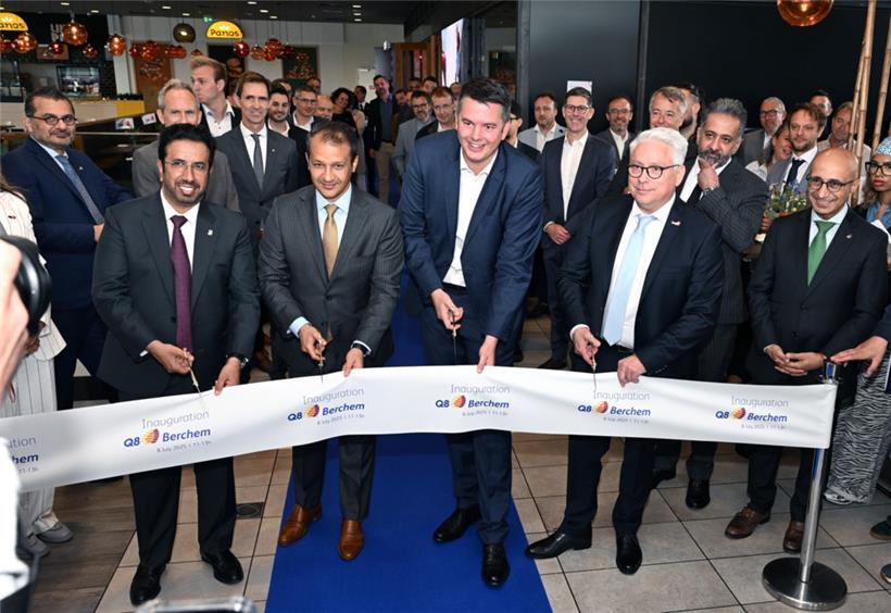 Shafi Taleb Al-Ajmi,  Nawaf N. Alenezi, Lex Delles und Patrick Sinner bei der Eröffnungszeremonie
