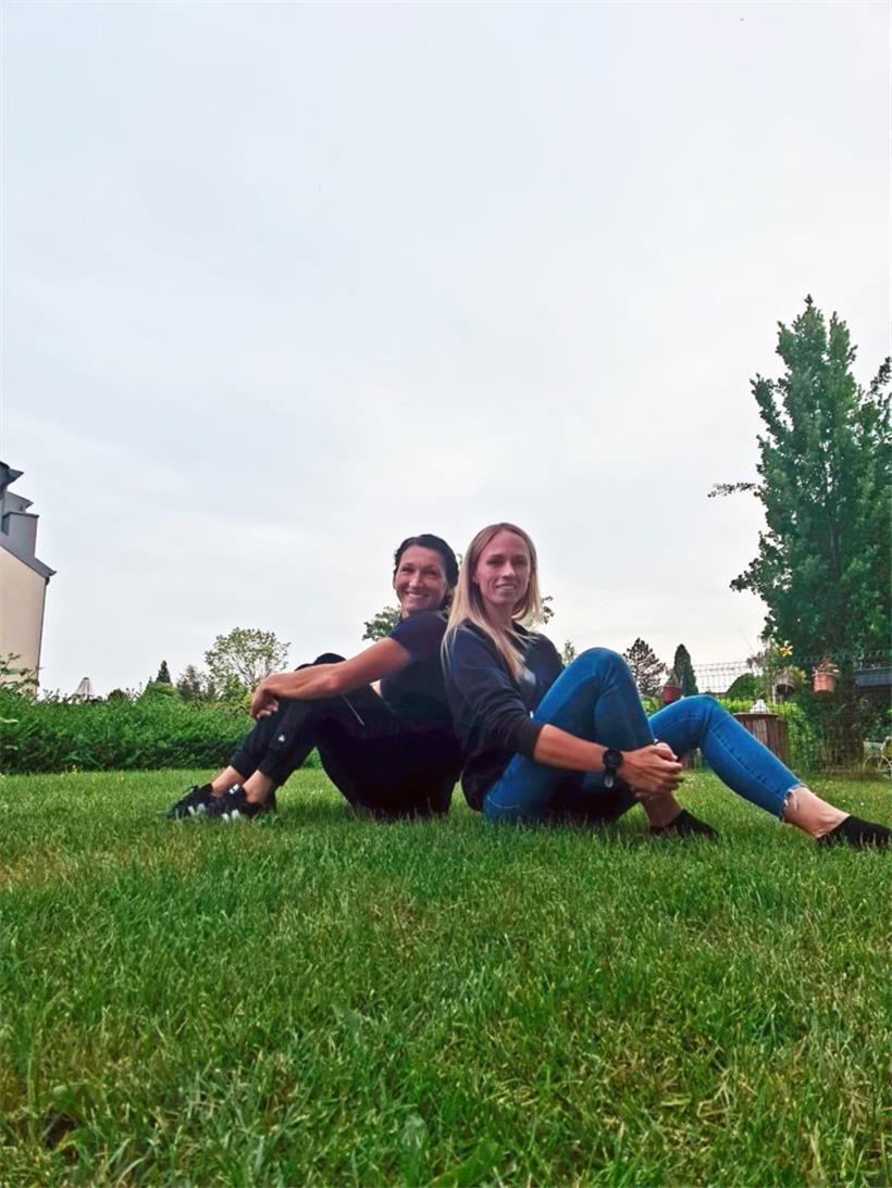 Shefi Xhaferaj (l.) und Anja Dziadek (r.) trainieren inzwischen häufig zusammen

