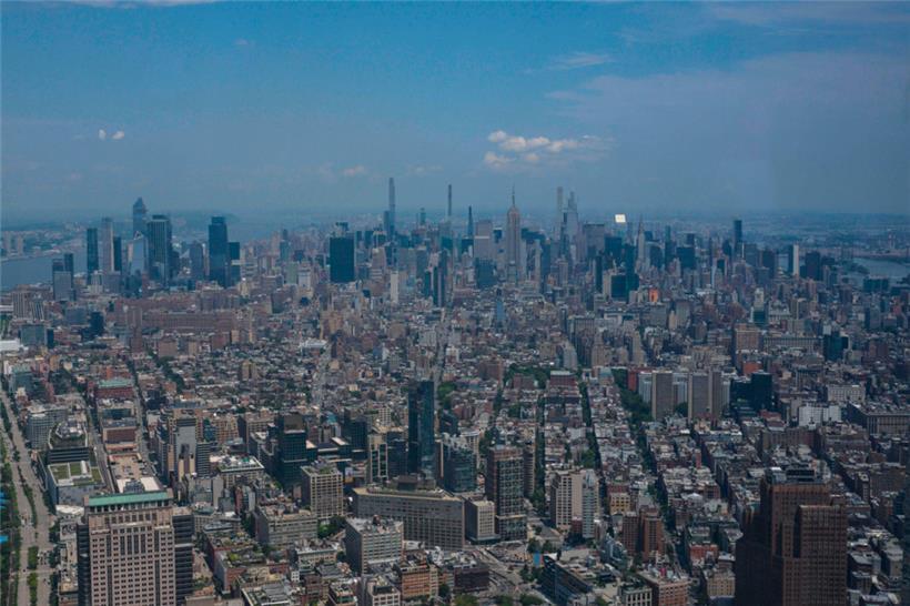 Sicht auf die Stadt New York
