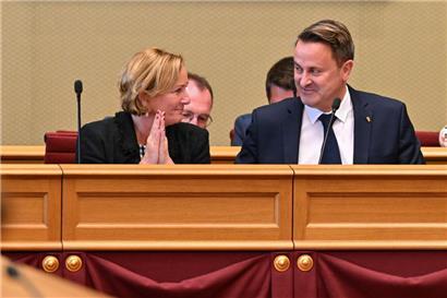 Sie haben als Krisenmanager-Duo funktioniert, jetzt treten sie im Wahlkampf gegeneinander an: Paulette Lenert und Xavier Bettel
