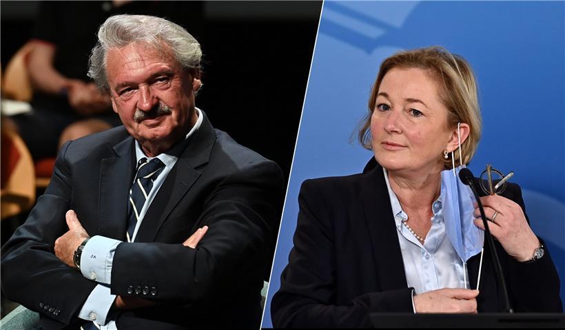 Sie können nicht wirklich miteinander, wären aber wohl das erfolgsversprechendste Duo der LSAP: Paulette Lenert und Jean Asselborn
