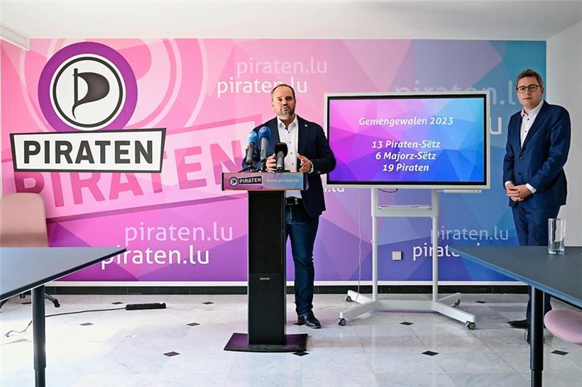 Sie sind stolz auf das Erreichte, doch Marc Goergen (l.) und Sven Clement wollen mehr
