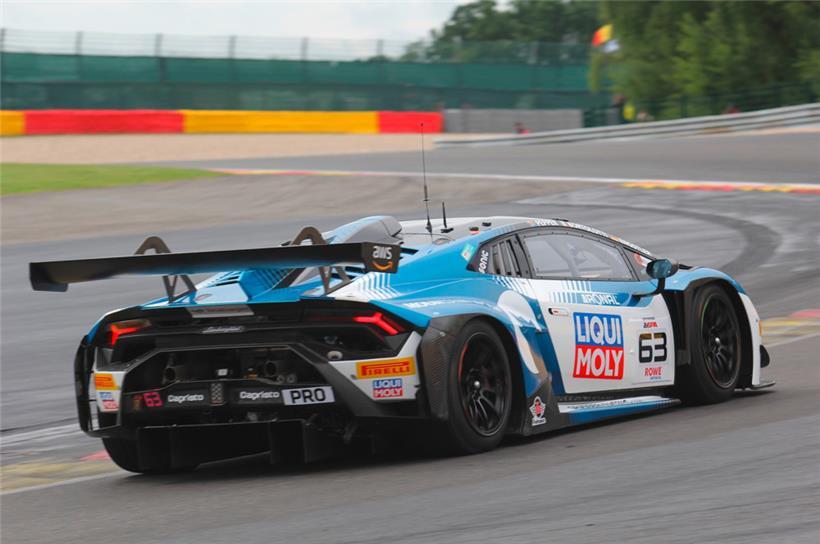 Sie zeigten am Schluss allen das Lamborghini-Heck: die absolut nicht unverdienten Überraschungssieger Bortolotti/Engstler/Pepper
