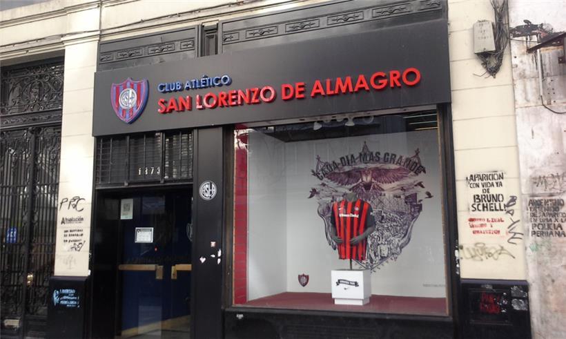 Sitz des von italienischen Einwanderern gegründeten Fußballklubs Atlético San Lorenzo de Almagro in Buenos Aires
