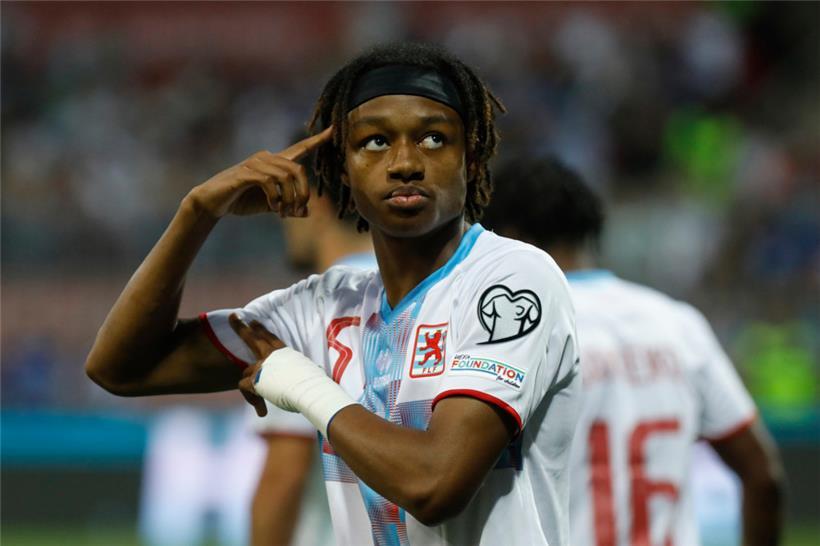 So feierte der 19-Jährige sein erstes Tor in der EM-Qualifikation
