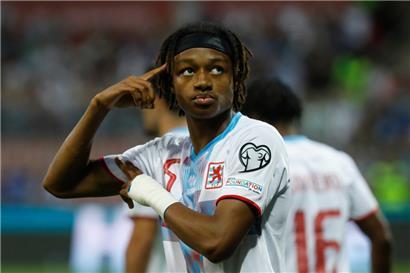 So feierte der 19-Jährige sein erstes Tor in der EM-Qualifikation
