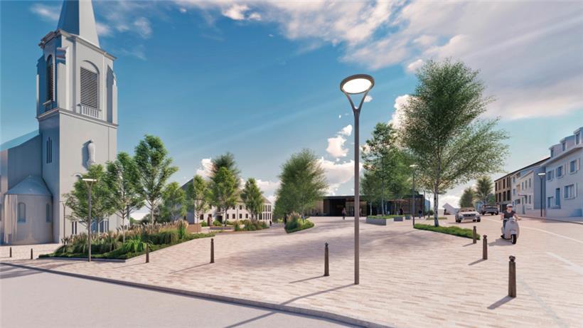 So in etwa soll die zukünftige Ortsmitte von Schüttringen aussehen
