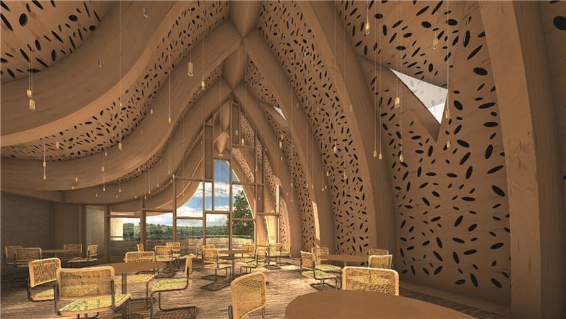 Modernes Bistrot-Interieur mit gemütlicher Atmosphäre und stilvoller Inneneinrichtung für die Zukunft