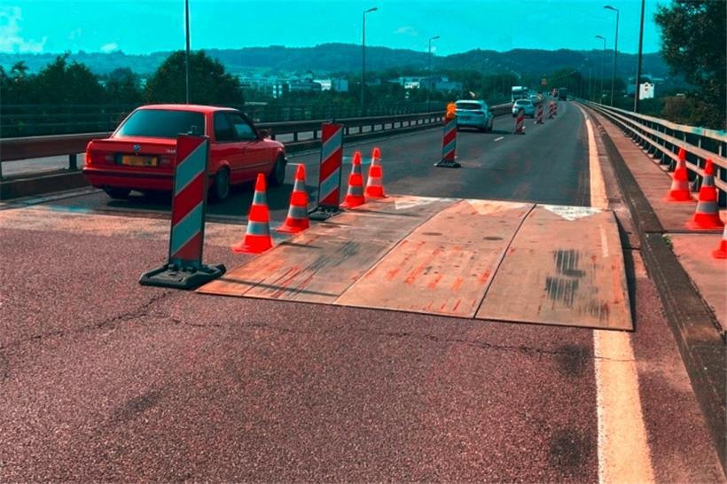 So sah es vor Beginn der Bauarbeiten auf der A1 bei Münsbach aus
