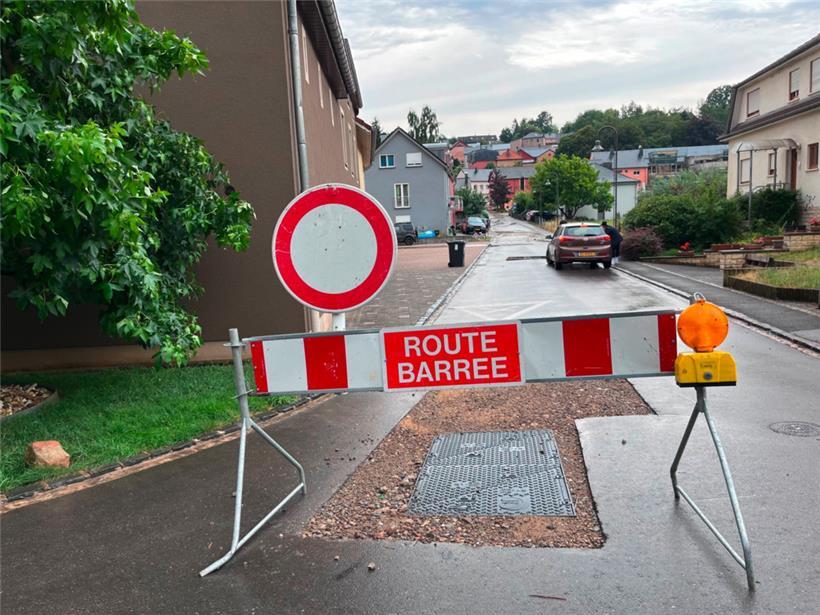 So schnell der Regen gekommen war, so schnell waren die Straßen in Vichten auch wieder frei
