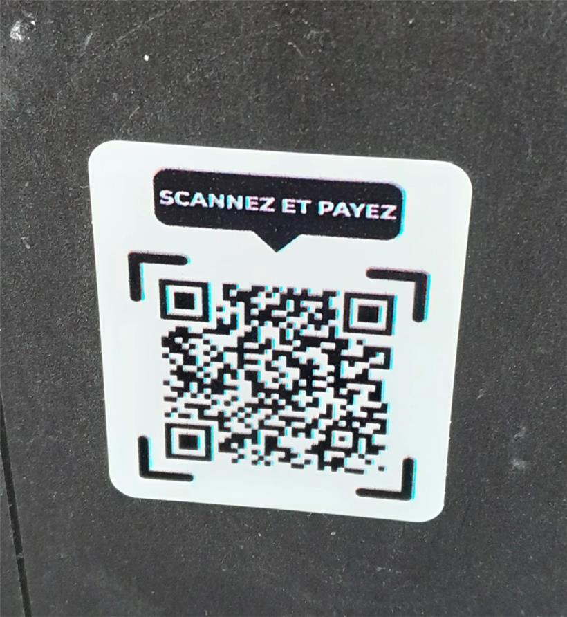 So sehen die gefälschten QR-Codes aus
