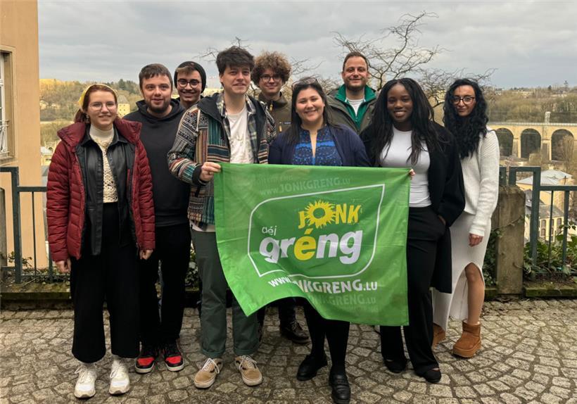 So sieht der neue Vorstand der Jugendorganisation „déi jonk gréng“ aus
