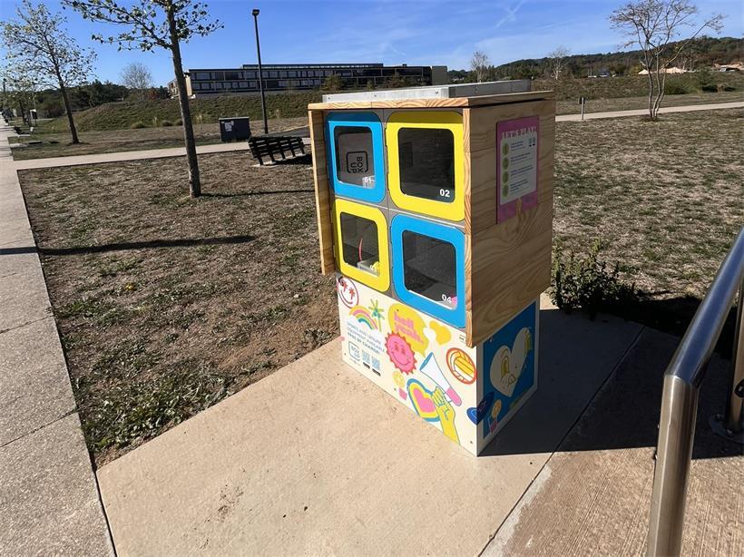 So sieht die BoxUp-Station im Park Belval aus