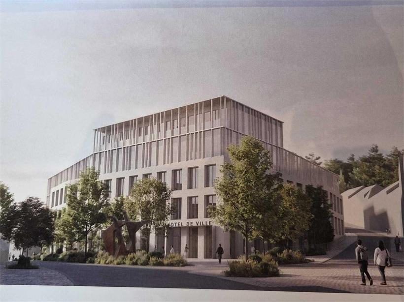 So soll das neue Rathaus in Differdingen aussehen