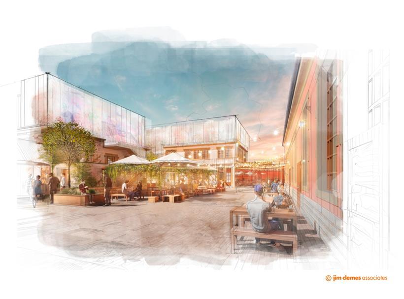 So soll der Innenhof einmal aussehen