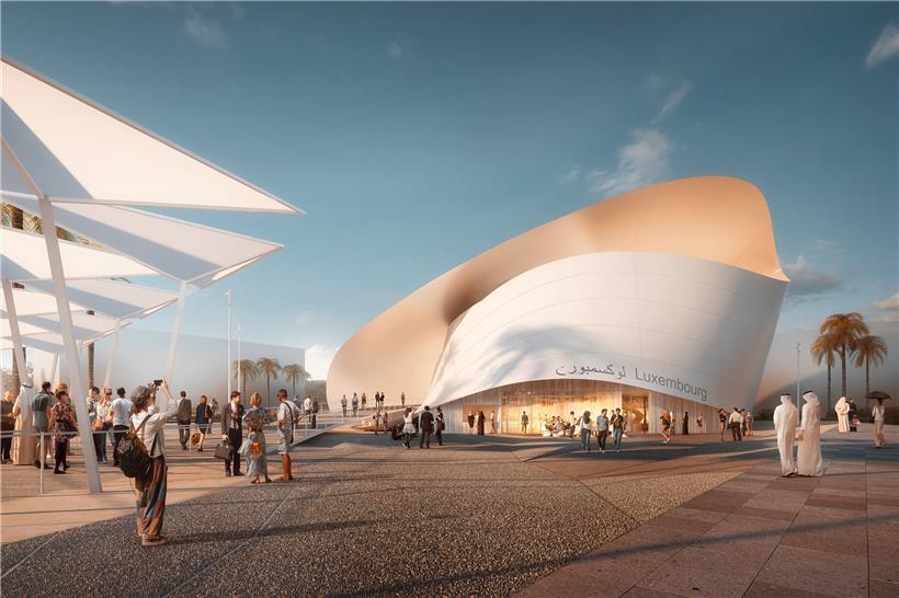 So soll der Luxemburger Pavillon aussehen 
