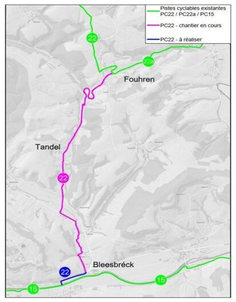 Zukunftsvision einer modernen, grünen Fahrradverbindung mit sicheren Radwegen und urbanem Umfeld