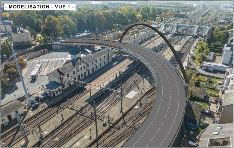 So soll die neue Hammerel-Brücke in Bettemburg aussehen. Bis sie fertig ist, dür...