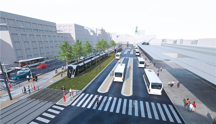 So soll es einmal auf der place de la Gare aussehen