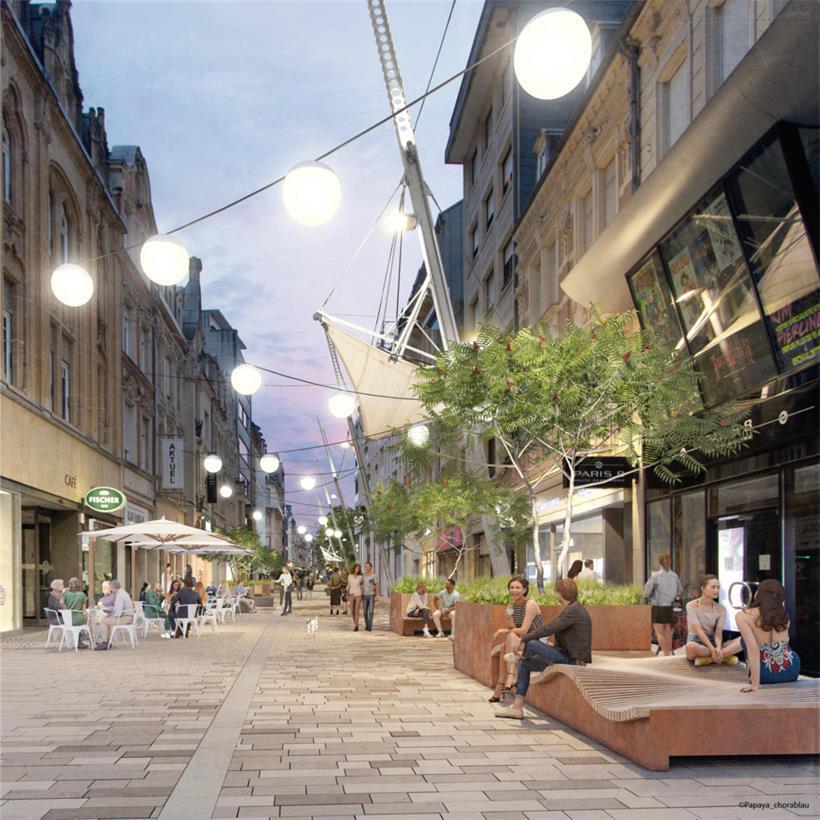 So soll sie einmal aussehen, die neue Alzettestraße in Esch
