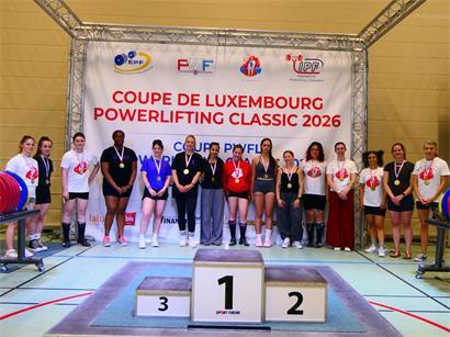 Frauen bei der Coupe de Luxembourg Rennveranstaltung, erstmals zahlreiche Teilnehmerinnen sichtbar