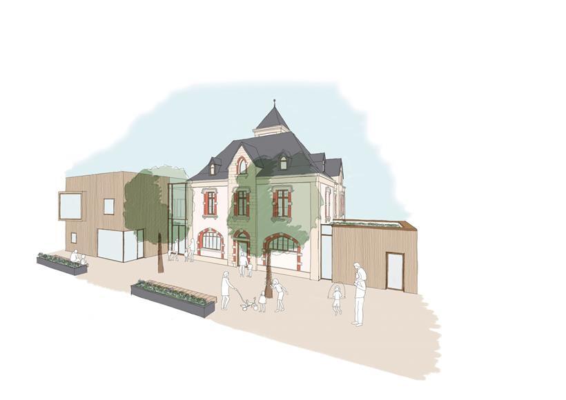 So wird die „Maison relais“ am ehemaligen „Sprëtzenhaus“ einmal aussehen
