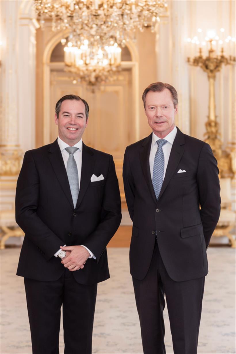 Sohn und Vater: Erbgroßherzog Guillaume und Großherzog Henri

