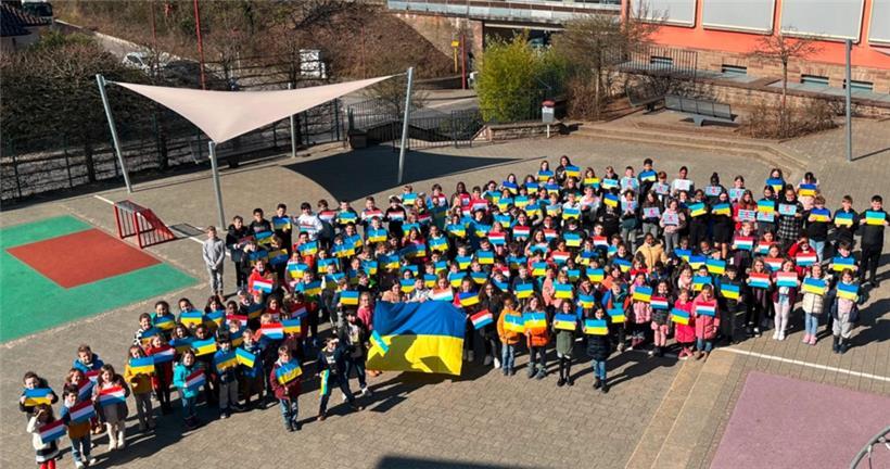 Solidaritätsaktion der Vor- und Grundschulkinder aus Bissen
