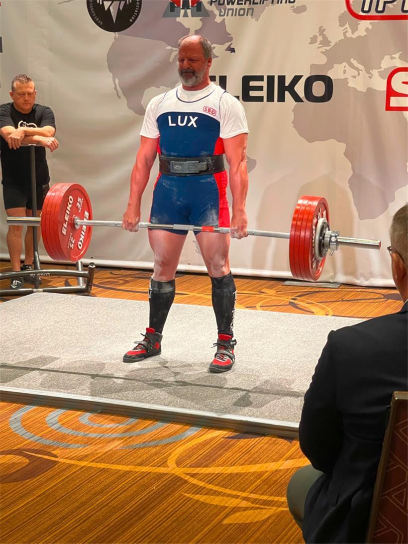 Sorgte unter anderem in der Kniebeuge für Furore: Mark Notschaele
