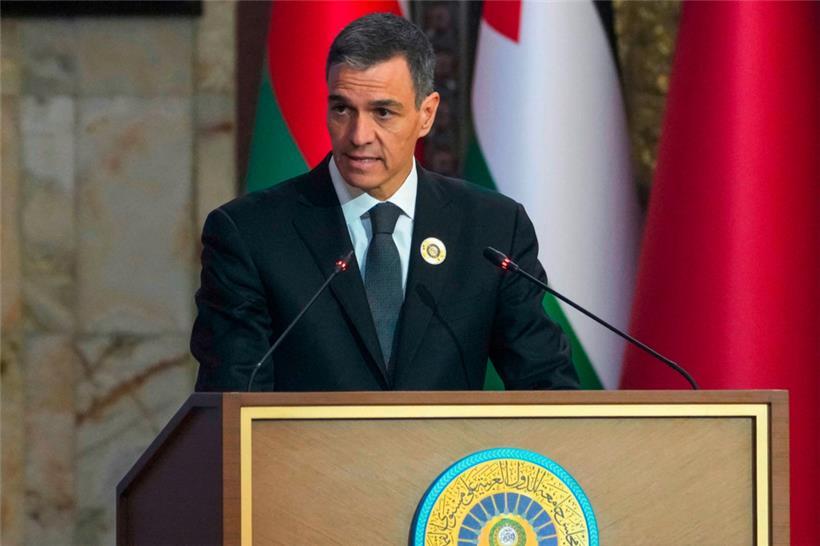 Spaniens Ministerpräsident Pedro Sánchez setzt sich, im Gegensatz zu den meisten anderen europäischen Regierungschefs, aktiv gegen das barbarische Vorgehen der israelischen Regierung im Gazastreifen ein 
