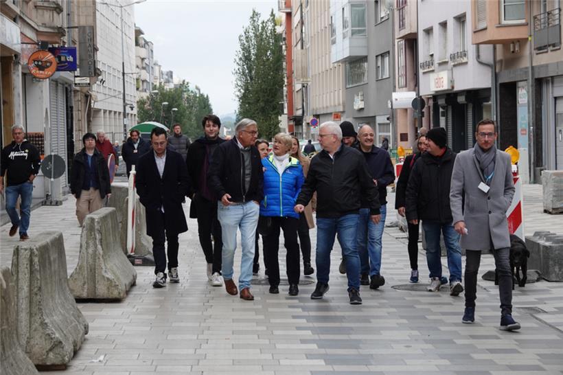 Spaziergang durch die Baustelle in der rue de Strasbourg
