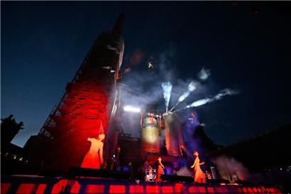 Spektakuläre Kulisse für das Hochofenfest auf Belval
