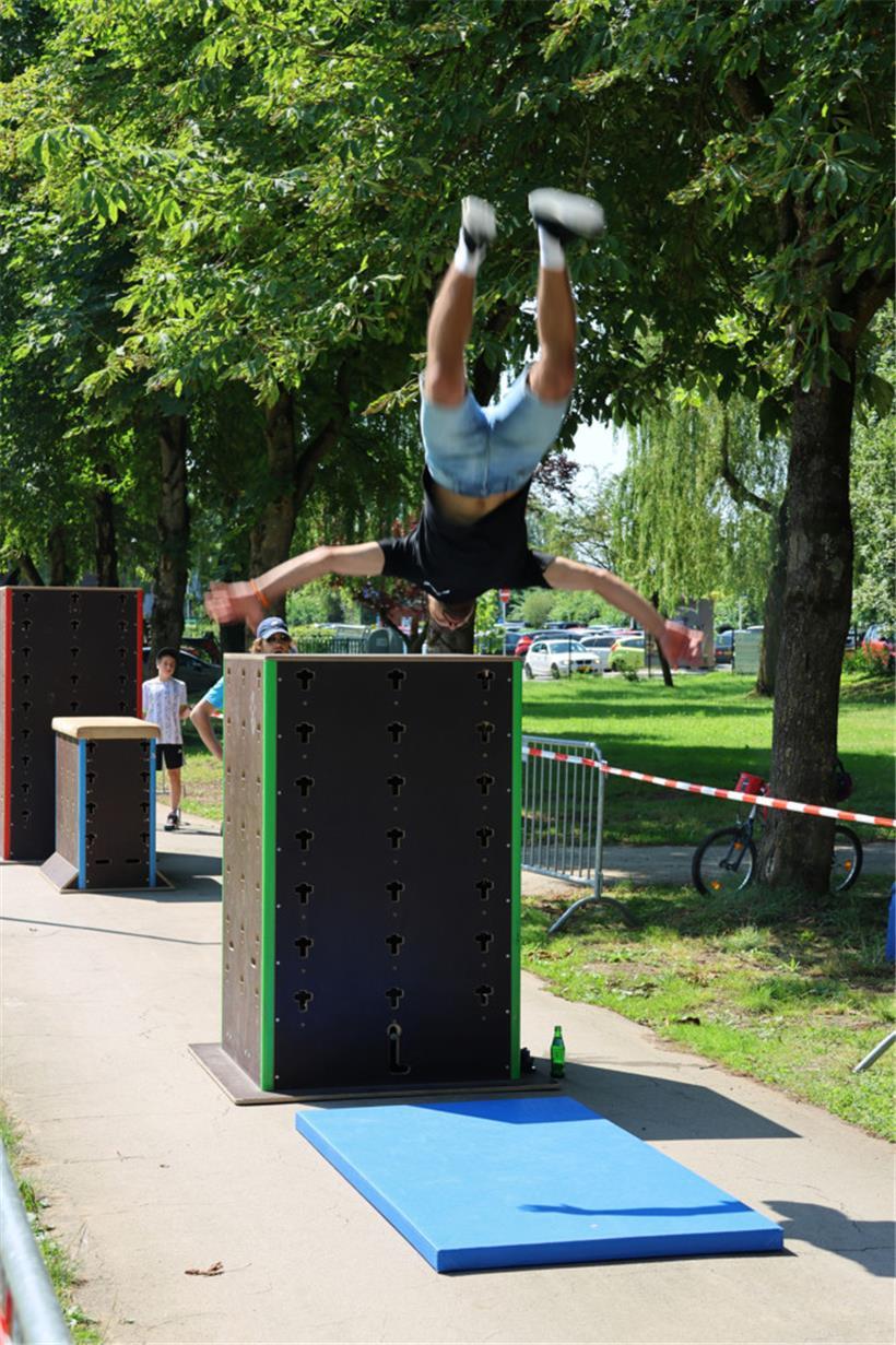 Spektakuläre Szenen gab es am Samstag in Schwebsingen zu sehen
