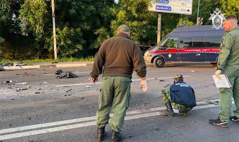 Spurensicherung am Ort des Attentats: Am Tag darauf verkündete Moskau die Lösung des Falls
