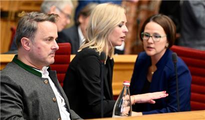 Staatsminister Bettel (Archivbild vom ersten Tag der Debatten) nahm Stellung zu den Diskussionen im Anschluss an diese
