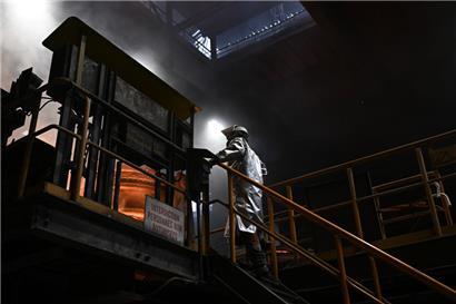 Stahlproduktion bei ArcelorMittal in Belval
